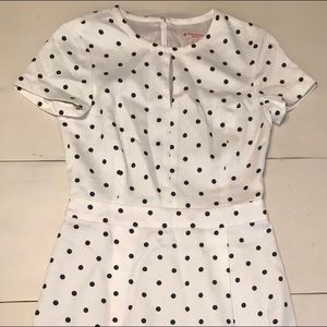 Brooks Brothers dotted white dress size 2